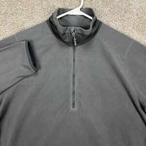 Marmot Pullover Mens Large Gray Long Sleeve 1/4 Zip Sweatshirt Fleece Polartec
